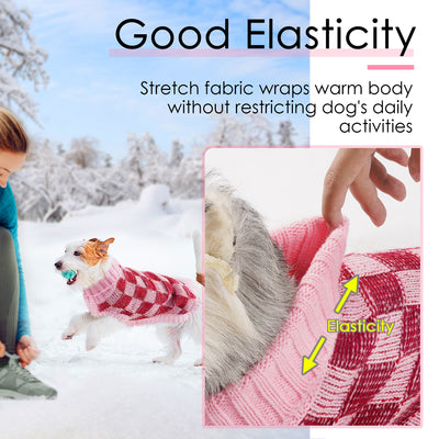 ThinkPet Large Dog Sweater - Dog Christmas Sweaters for Large Dogs Girl Boy - Dog Clothes Knitted Warm Soft for Cold Weather