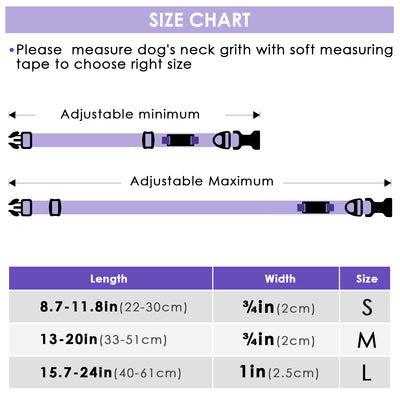 ADVENTUREMORE Smart ID Tag QR Code Nylon Dog Collar - Prevents Small, Medium, Large Dogs from Getting Lost at Night, Displays Owner and Pet Details - Durable, Adjustable