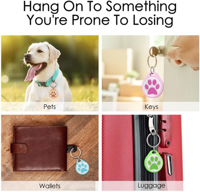 ADVENTUREMORE AIR Pet ID Tag-2pcs QR Code Tag & Smart ID Tag Small Personalized Name Plate with Online Profile - Dog Cat Tag Scan QR Receive Instant Pet Location Alert Email