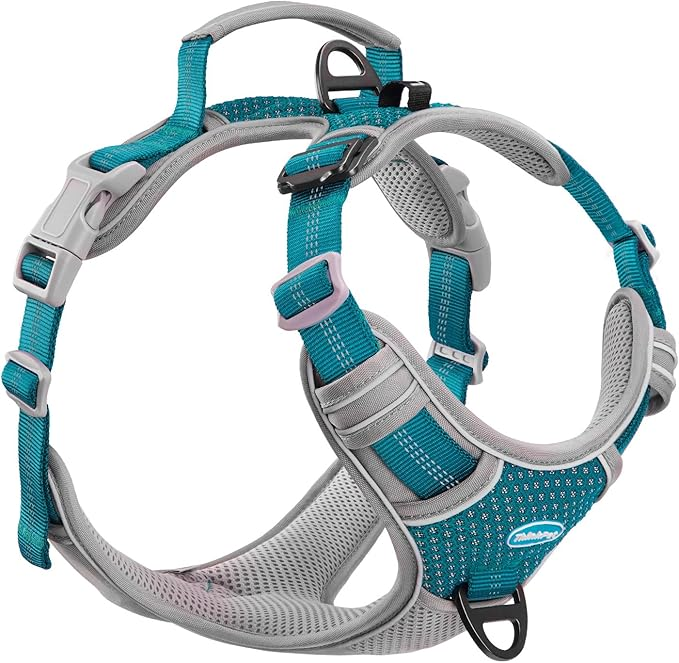 ThinkPet No Pull Harness Breathable Sport Vest with Handle-Dog Harnesses Reflective Adjustable for Medium Large Dogs