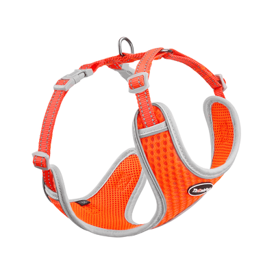 Small-Dog-Harness-Air-Mesh-Neon-Orange-2022