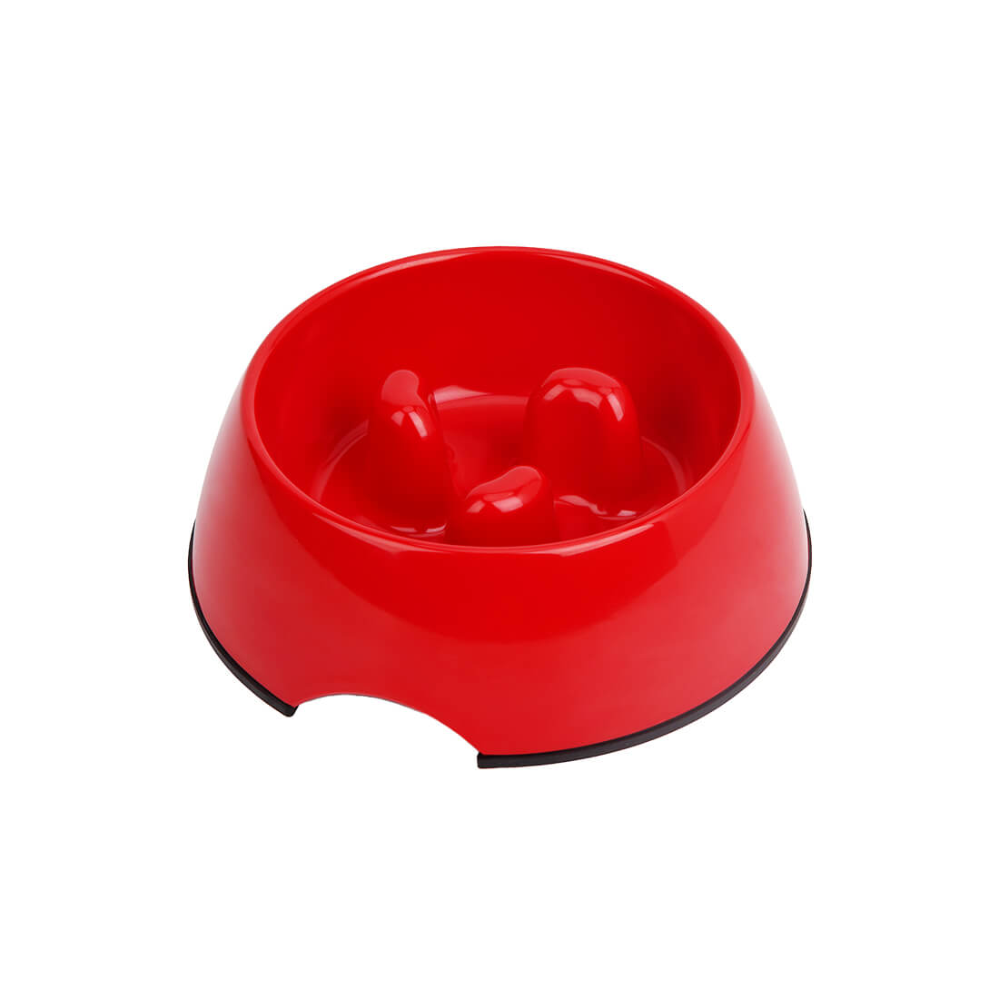 CE Compass Slow Feeder Dog Bowl, Anti-Gulping Dog Puzzle Bowl, Anti-Choke  Non Slip Fun Feeder Bowl Bloat Stop - 300ML (10oz) Red