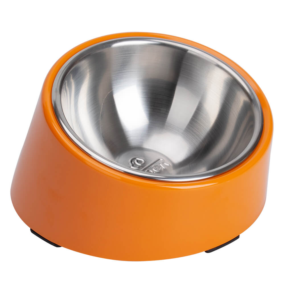 Slanted Dog Bowl Stainless Steel Replacement 2 Packs SuperDesign ThinkPet