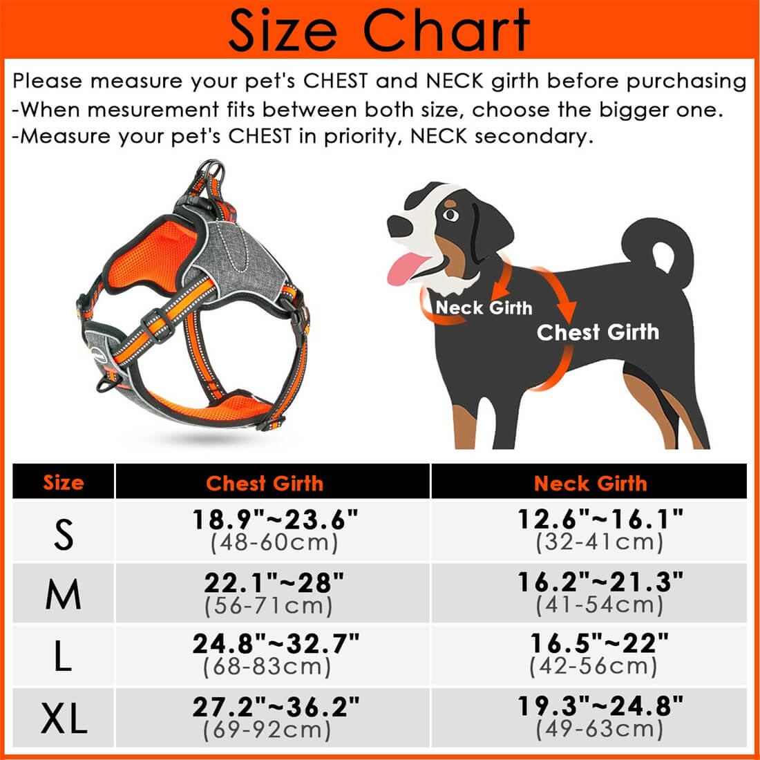 ThinkPet-Step-In-Dog-Harness-Size-Chart-2022